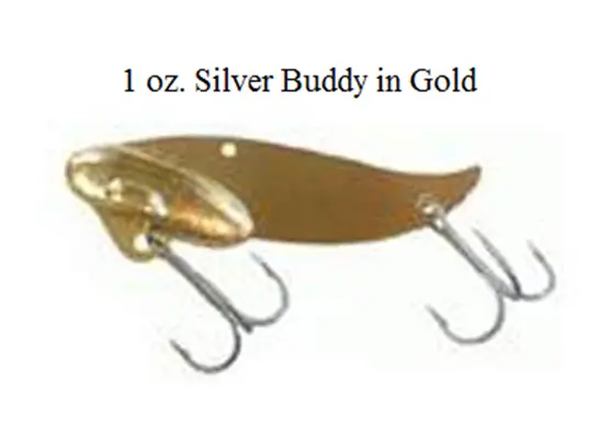 Silver Buddy Blade Bait Gold; 1/2 oz.