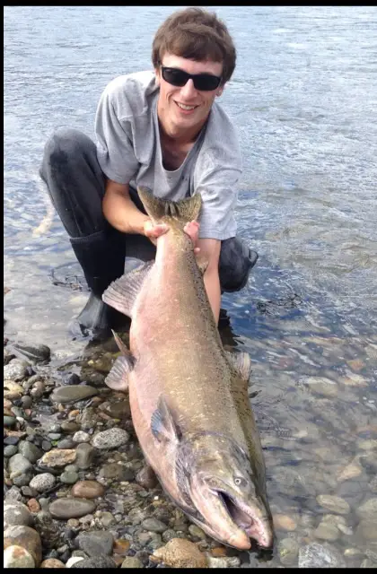 45 Pound Skagit Chinook on a Twitchin Jig - Northwest Fishing Reports